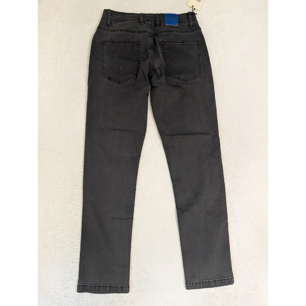 NEW Mugsy Willys Mens 28x30 Stretch Knit Flex Denim Jeans 5 Pocket Black FLX3NDG